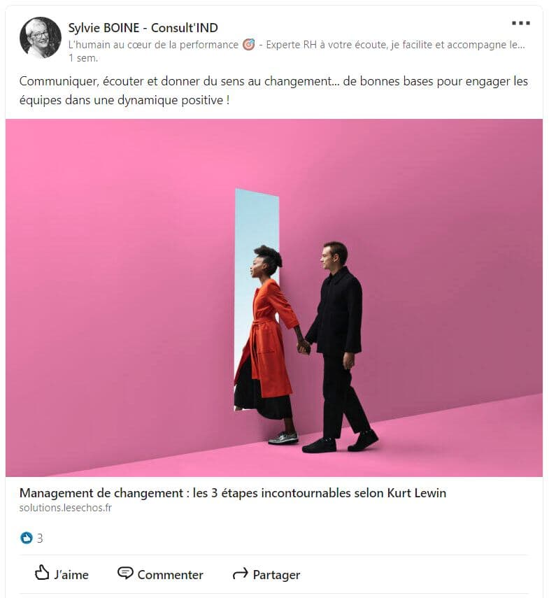 LinkedIn Sylvie Boine management dynamique écoute (1)
